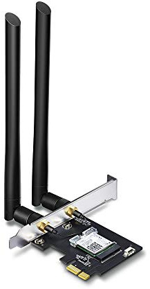 TP-LINK Archer T5E AC1200 Wi-Fi Bluetooth 4.2 PCI Express Adapter with Two Antennas, PCIe Network Bluetooth 2-in-1 Interface Card for Desktop, Low-Profile Bracket Included