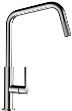 Schock 516120EDO Küchenarmatur TANOS Hochdruck Armatur mit hohem Festauslauf und ultraleisem Wasserstrahl Edelstahloptik