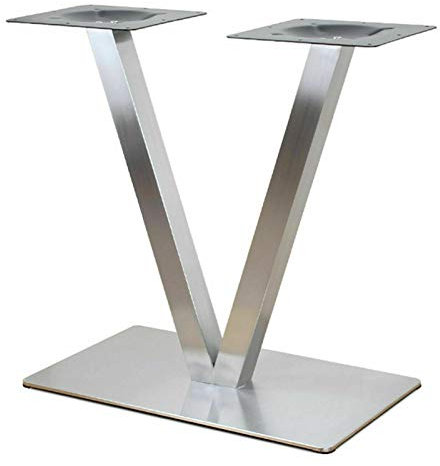 Kaibrite Edelstahl V-Form Tischbeine Tischgestell Tischfuß Bistrotisch Tischgestell Gastro Tisch 70CM
