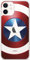Ert Group Funda para teléfono móvil Apple iPhone 12 Mini Original y con Licencia Oficial de Marvel con diseño Captain America 025, parcialmente Transparente