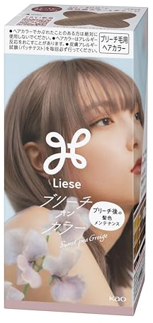 Liese Kao Bubble Bleach On Hair Color Sweet Pea Greige