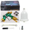 JZNTOOLS HVLP - Pistola pulverizadora de pintura profesional por gravedad, capacidad de 600 ml, boquilla de acero inoxidable de 1,3 mm, con regulador de presión para pintura a base de agua (boquilla