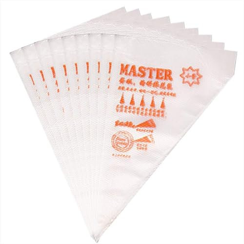 cfpqv 100 mangas pasteleras desechables grandes y gruesas sin punta y mangas pasteleras para decorar galletas y cupcakes (A, talla única)