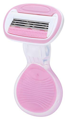 Bikini-trimmer för Kvinnor, Bikini för Kvinnor Rosa Bärbara 4-lagers Bladtrimmer med Förvaringslåda Manuell Kropp Hår Rakapparat, ansikts- och Benhårborttagning