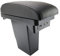 Dual-Layer Black Leather Arm Rest For 2008 Centre Console Storage Box Armrest (Black with Black thread)