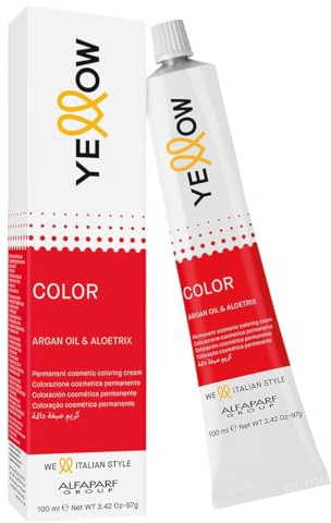 Alfaparf Group - Coloración cosmética permanente – 2 Bruno – Yellow Color Argan Oil & Aloetrix – 100 ml