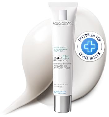 La Roche Posay Intensiv beruhigende Anti-Falten-Creme, Polstert auf und verbessert Spannkraft, Mit Hyaluron-Duo-Komplex, Sheabutter und Vitamin B5, Hyalu B5 Reichhaltig, 40 ml