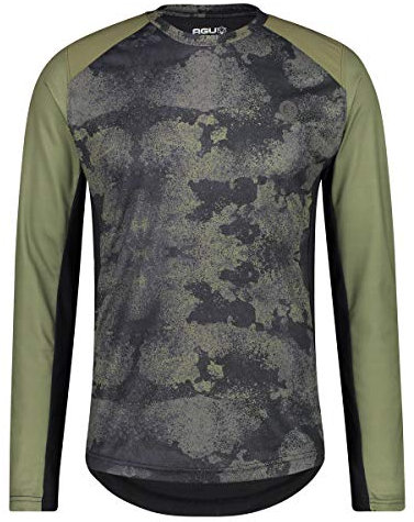 AGU Maglia MTB Sport Uomo Verde Scuro - Maniche Lunghe