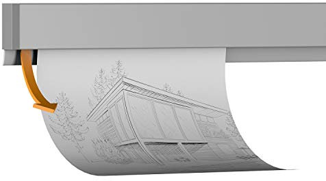 hang-it Klemmleiste Klemmschiene aus Aluminium - 50 cm - zur Präsentation von Fotos, Bildern, Postkarten