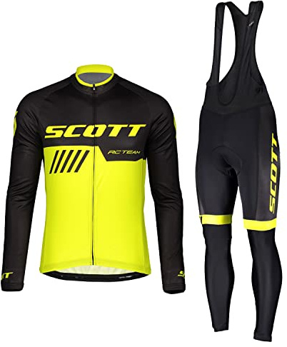 HOMTOL Abbigliamento Ciclismo da Uomo Maniche Corte Completo Bici Completo Ciclismo Manica Corta Tuta Ciclismo Uomo (giallo01, XL)