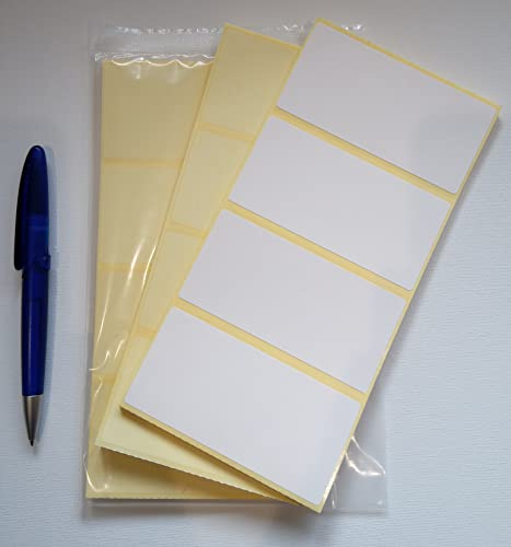 1000 etiquetas blancas lisas, etiquetas autoadhesivas para dirección, 100x50 mm, adhesivas, 1000 etiquetas blancas lisas, etiquetas postales en blanco