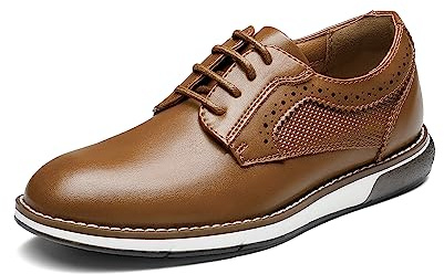 Bruno Marc Chaussures Oxfords pour Garçon Classique,Size 33.5,Brun