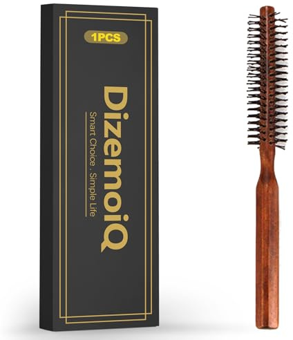 DizemoiQ Cepillo de barba para hombre, cuidado de la barba, cepillo para estilizar y distribuir el aceite de la barba, cepillo compacto para el cuidado diario y viajes
