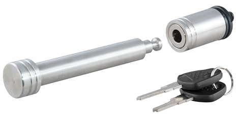 CURT 23519 Stainless Steel Trailer Hitch Lock, 5/8-Inch Pin Diameter, Fits 2 or 2-1/2-Inch Receiver