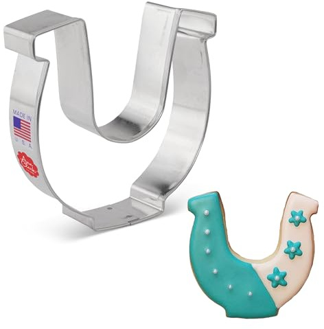 Ann Clark Lucky Horseshoe Cookie Cutter, Large 4-1/4 Made in USA