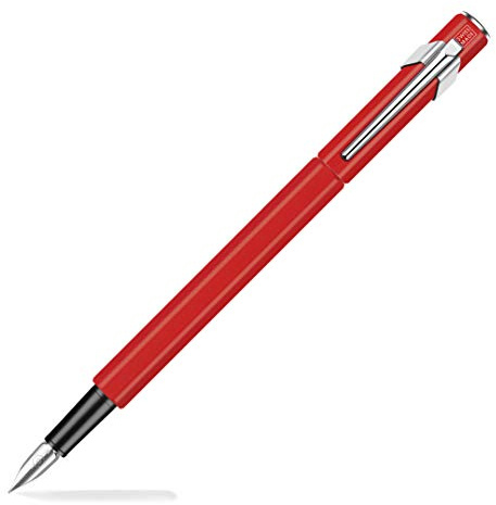 Caran d'Ache Metall- Füllfederhalter 849 rot matt Feder EF