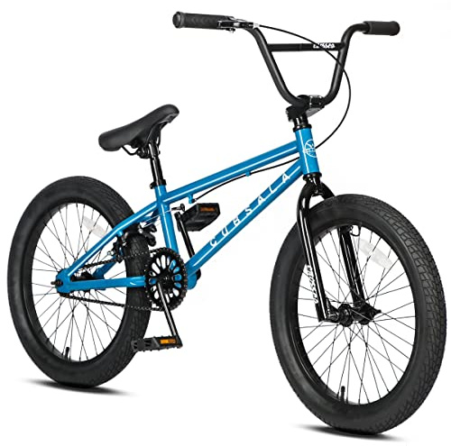 cubsala Freestyle BMX Bike, 20 Inch Kids Bicycle for 7-13 Years Old Kids and Beginner Level Rider, Blue