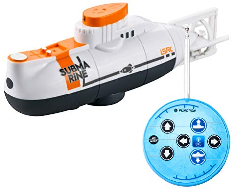 Ferngesteuert RC-Boot Kinder, RC Mini U-Boot 6 Kanäle Ferngesteuertes Boots Spielzeug Schnellboot,Pädagogisches Pool Spielzeug Geschenk Teich, Schwimmbad, Badewanne