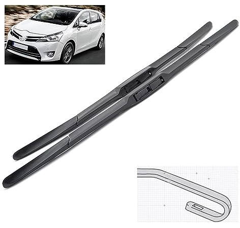 Limpiaparabrisas Delanteros, para Toyota Verso 2009-2019, Parabrisas, Ventana Limpia, cepillos de Lluvia para Coche 26;+16;