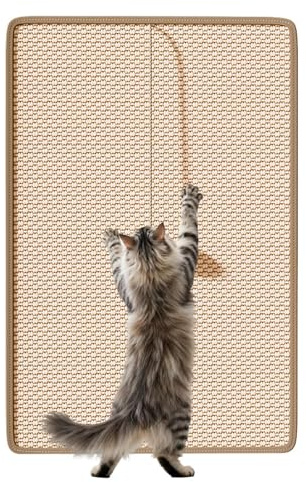 Cat Scracter - Batching Board Di Gatto, Tavolo Da Graffio Con Gattini Con Giocattolo, Graffiatore Verticale Di Sisal, Protezione Per Mobili Graffianti Per Mobili Di Divano Degli Animali D