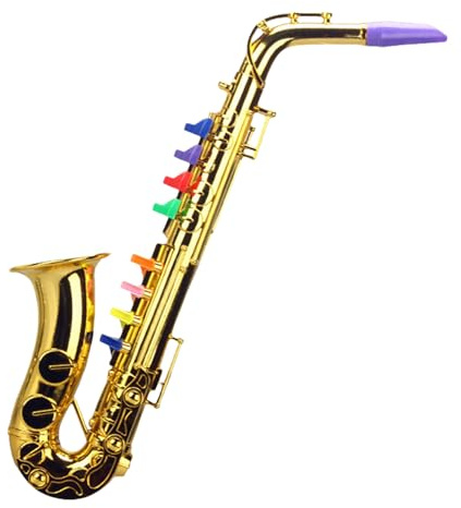 Giocattolo Per Sassofono - Forma Realistica Per L'apprendimento Della Musica, Disposizione Dei Tasti Toni Brillanti, Stile Di Facile Presa, Pacchetto Di Attività Per Strumenti Compatti, Divertente