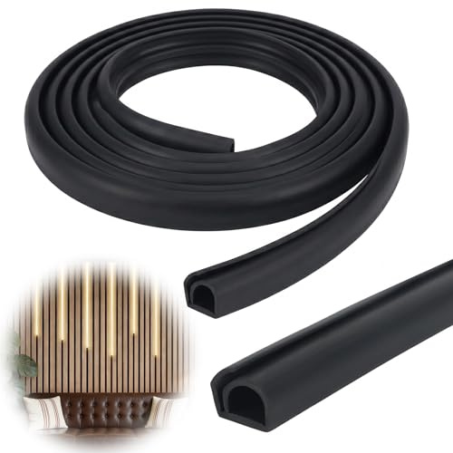 CEWROM Canalina per cavi autoadesiva, per pannelli acustici, flessibile, nera, larga 12 mm, semicircolare, pannello acustico, accessorio per casa, ufficio, magazzino, concerto (6 m)