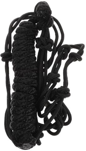 SHERCHPRY Professional Horse Halter for Comfortable Fit and Easy Storage, Lightweight Black Polyester Training Halter Suitable for Riding and Natural Horsemanship