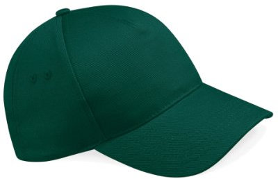 Beechfield - Gorra/Visera Básica Modelo Ultimate- 5 paneles, Verde botella, talla única
