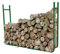Toolland Rangement pour bûches de bois de chauffage, taille fixe, 20 x 90 x 120cm, robuste, vert
