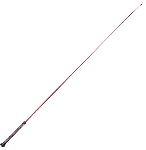 PFIFF 102928 - Fusta de Doma (núcleo de Fibra de Vidrio, Mango de Goma Bicolor, 120 cm), Color Burdeos