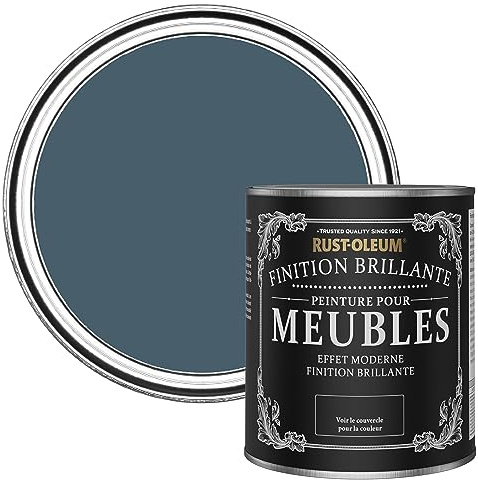 Rust-Oleum Blue Furniture & Skirting Board Paint in Gloss Finish - Blueprint 750ml