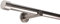 Deco-Raum Gardinenstange auf Maß 25mm Wandträger Style Endstück Cap edelstahl-optik nach Maß gefertigt, ohne Ringe 210 cm