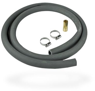Haas Qualitäts-Ablaufschlauch 2m Abwasserschlauch Waschmaschine Geschirrspüler