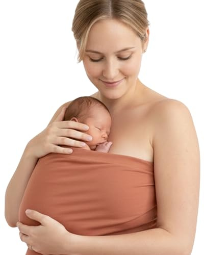 Hoppediz Baby Bonding Top, Sectio Top, Kangaroo Aid Belly Band, Organic Quality, XXL, Copper