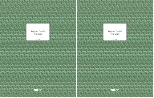 EDIPRO - E2134 - Registro vendite beni usati 23 pagine numerate f.to 31x24,5 (Confezione da 2)