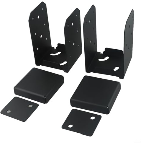 Yhenlovtt Gazebo flessibile da 4x4 pollici in acciaio Post Base Ancoraggio Concrete Deck Support Pergole Recinzioni Resistente Galvanizzato Ruggine Plus per Founda