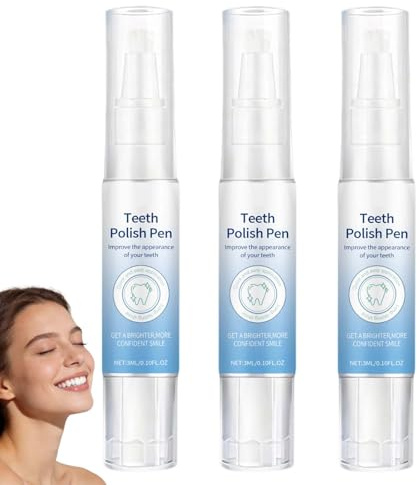 Penna sbiancante per denti per sbiancamento istantaneo e riduzione delle macchie, gel sbiancante per macchie, siero sbiancante per denti per una cura delicata dello smalto. 3 pezzi