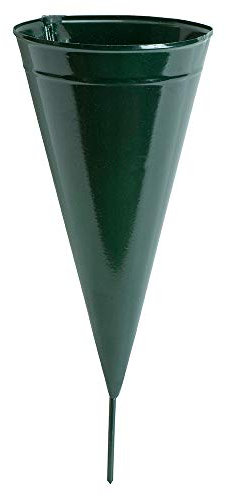 Novelty Metal Cono Cementerio jarrón, Verde