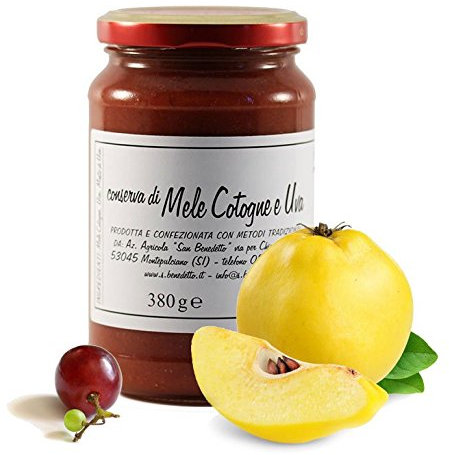 Marmellate artigianali di frutta fresca San Benedetto Montepulciano (uva e mele cotogne senza zucchero gr. 380 1 vas.)