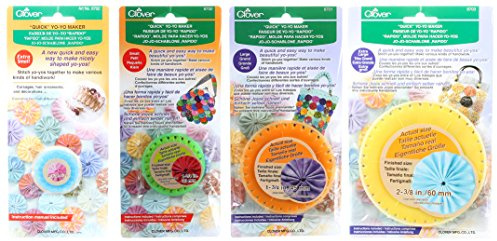 Bundle of Four Quick Yo-Yo Maker Kits: Extra Small, Small, Large, and Extra Large Sizes