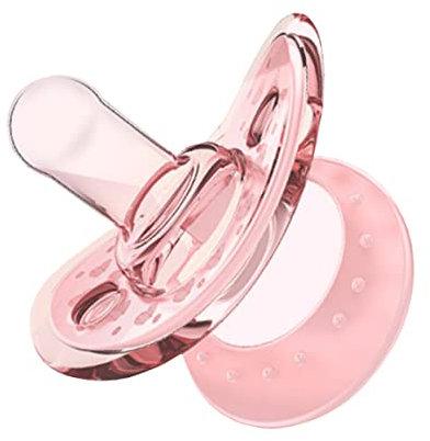 SunaOmni Mam Dummies Baby-Silikon-Schnuller, Multifunktional, Gestillte Babys, Schnuller, Neugeborenen-Schnuller, Babybedarf FüR Neugeborene, Kleinkinder, 1 StüCk, Rosa