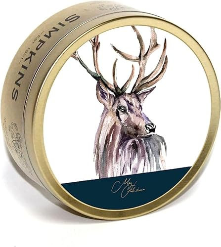 Simpkins - Meg Hawkins - Highland Stag Tin with Mixed Fruit Drops - Travel Sweets 175g - Pack of 2 in Premier Life Store Box