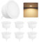 BOYIR LED Modul 230V 5W Ultra Flach - Warmweiss 3000K - LED Modul ø50mm 500lm für Einbaustrahler Aufbauspot und Deckenspots, Ersetzt GU10 MR16 Leuchtmittel, 120 Grad, 6er Pack
