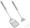 Edelstahl Spatel Set,Pfannenwender Edelstahl,Küchenutensilien Edelstahl,pfannenwender set,Pfannenwender Metall,Küchenhelfer Edelstahl für Antihaft-Kochgeschirr, spülmaschinenfest, leicht zu reinigen
