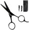 Barba Baffi Forbici 11,7cm Forbici Barba e Baffi Professionali Kit comprenant Pettine Barbas Pettine Baffii e Astuccio Beard Scissors per Barbas, Baffii e Peli del Viso