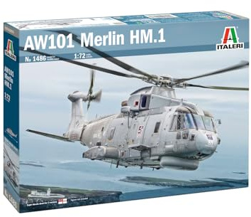 Italeri 1486 AW101 Merlin HM.1, scala 1:72, Plastic Model Kit/Modello in plastica da montare