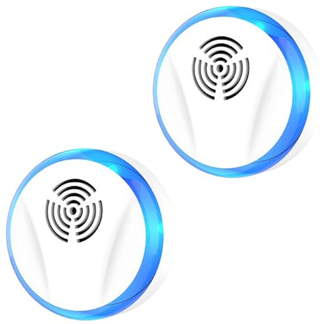 Ultrasonic Pest Repeller Indoor Plug in​ for ​Rodent Control, ​Mosquito Repellent, ​Cockroach Killer, ​Spider Deterrent, ​Electronic Mice Repellent​. (2, White)