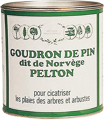 PELTON FERTILIGENE GOUD4 - Cicatrisant goudron de pin dit de Norvège 800 G - Pour cicatriser les plaies des arbres et arbustes - Prêt à l'emploi - Fabriqué en France