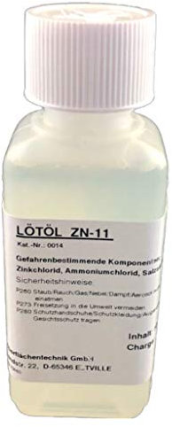 Flussmittel/Lötöl/Lötwasser ZN-11 100 ml, wässrig, gebrauchsfertig, für Zink, Titanzink und verzinkte Bleche (F-SW11 / 3.2.2.A)