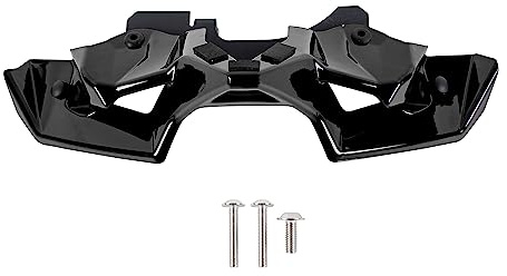 Carenado de Faro Inferior de Cubierta Motocicleta para Z900 2020 2021 2022 2023 2024 Z 900 Cono Nariz Pico Rueda Delantera Kit Decorativo Aerodinámico (Negro)